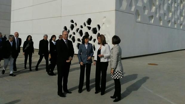 La presidenta de la Junta, esta mañana en la inauguración del C3A