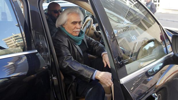 Gómez, a su llegada al juicio, este lunes