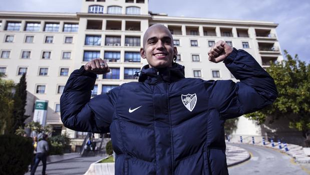 El joven malagueño Pablo Ráez cuando recibió el alta en diciembre del año pasado
