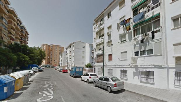 Calle de Málaga donde vivía la familia