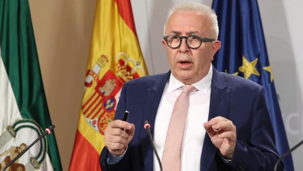 El consejero andaluz de Empleo, José Sánchez Maldonado, el martes pasado