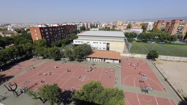 Vista aérea del centro educativo