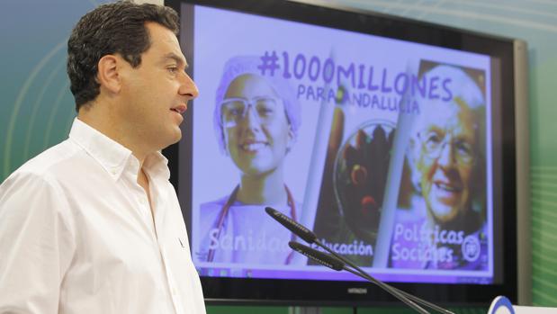 El dirigente popular Juanma Moreno