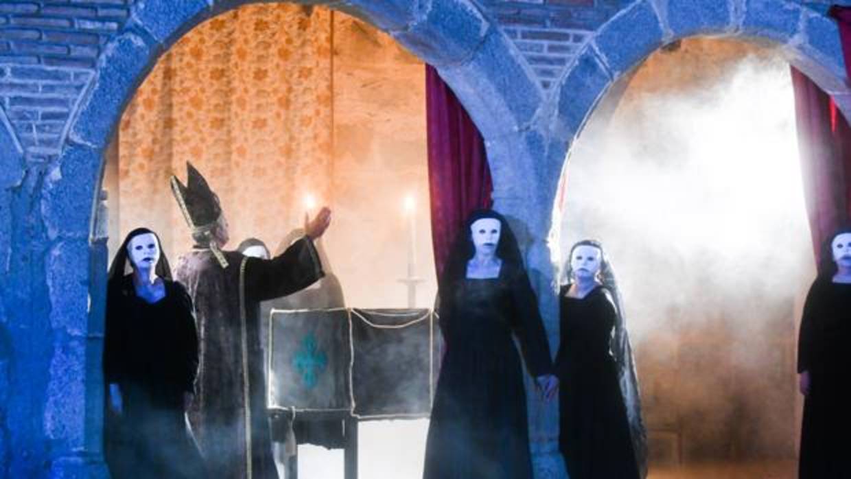 Un momento de la representación de anteanoche