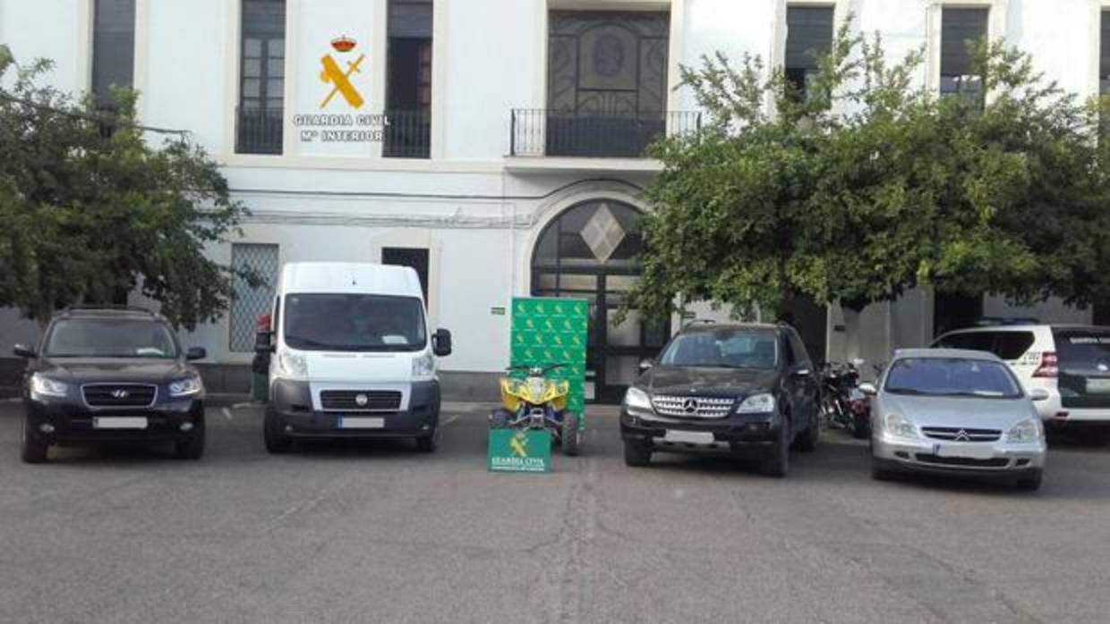 Vehículos intervenidos por la Guardia Civil