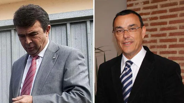 José Martín, exalcalde de Aljaraque e Ignacio Caraballo, presidente de la Diputación de Huelva