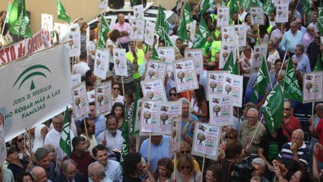 Concentración en Córdoba contra el impuesto de Sucesiones el 14 de septiembre