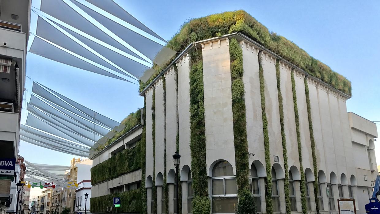 El jardín vertical del edificio consistorial de Lucena