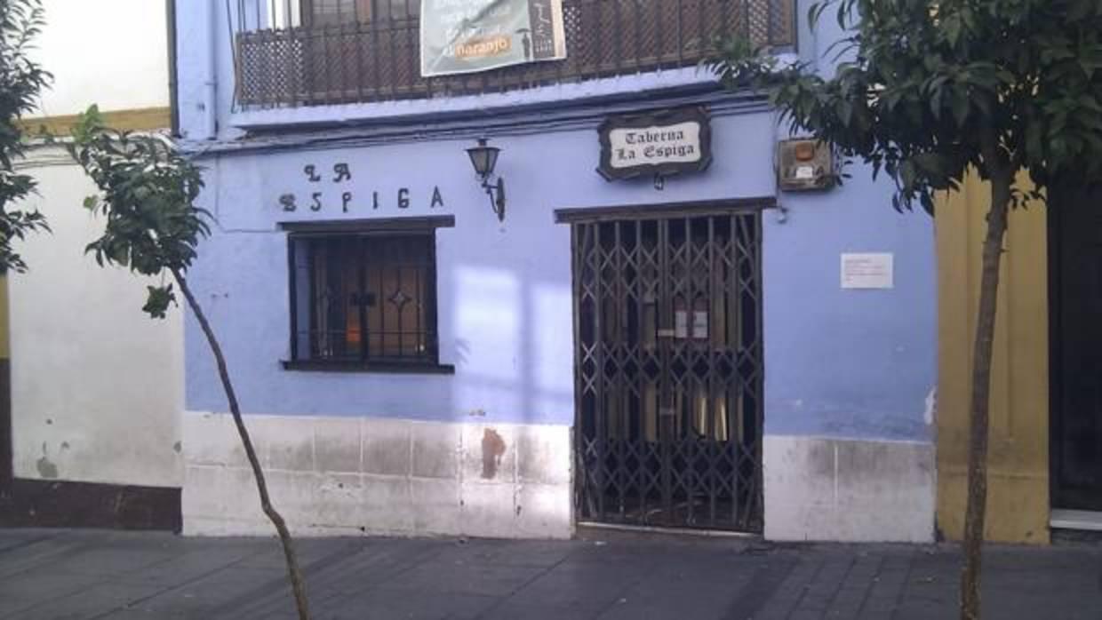Fachada de la anigua taberna La Espiga, en la calle San Pablo