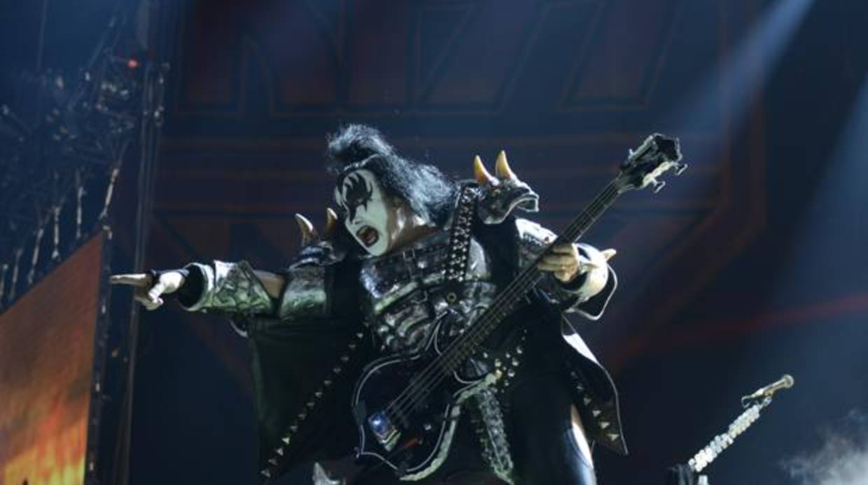 Gene Simmons, líder de Kiss, durante un concierto en Madrid