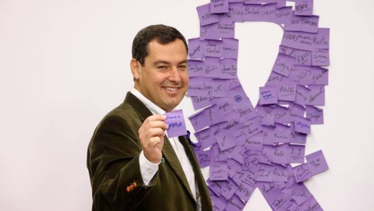 El líder de los populares en un acto reciente contra la violencia de genero