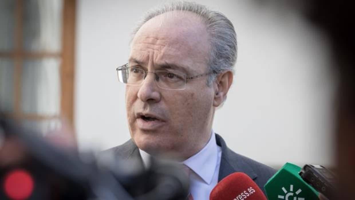 El presidente del Parlamento Andaluz, Juan Pablo Durán, este jueves