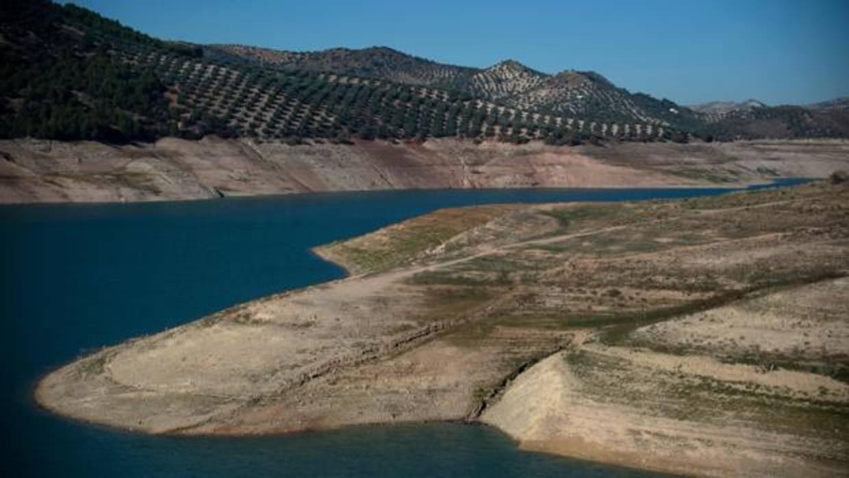 Estado actual del pantano de Iznájar