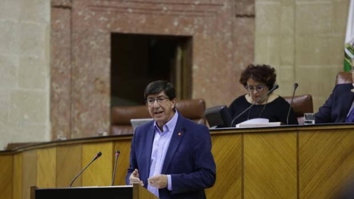 El portavoz de Ciudadanos, Juan Marín