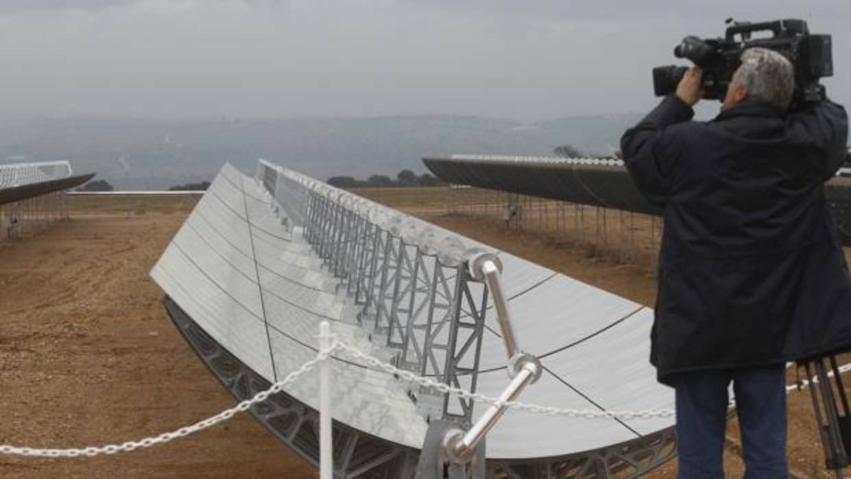 Instalaciones de una central solar de Magtel en Córdoba