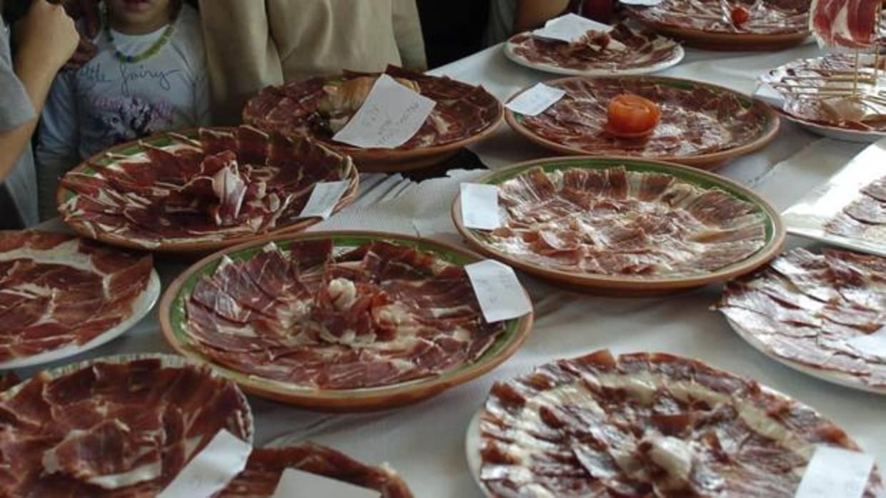 Cata de jamón ibérico en Villanueva de Córdoba