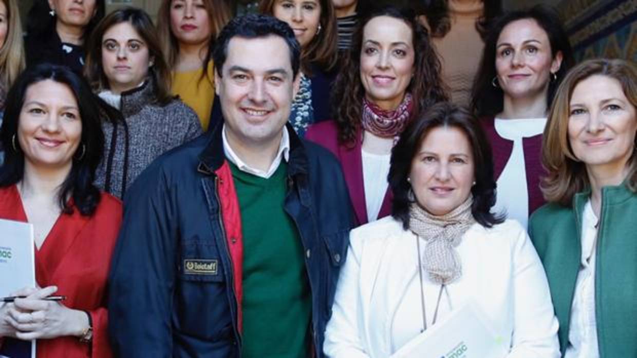 Juanma Moreno, esta mañana