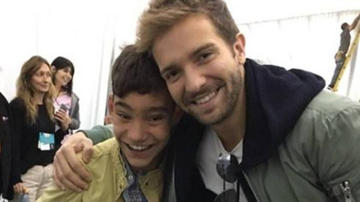 Adrián Martín con Pablo Alborán