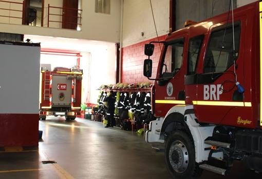 Interior de un parque de bomberos de Córdoba