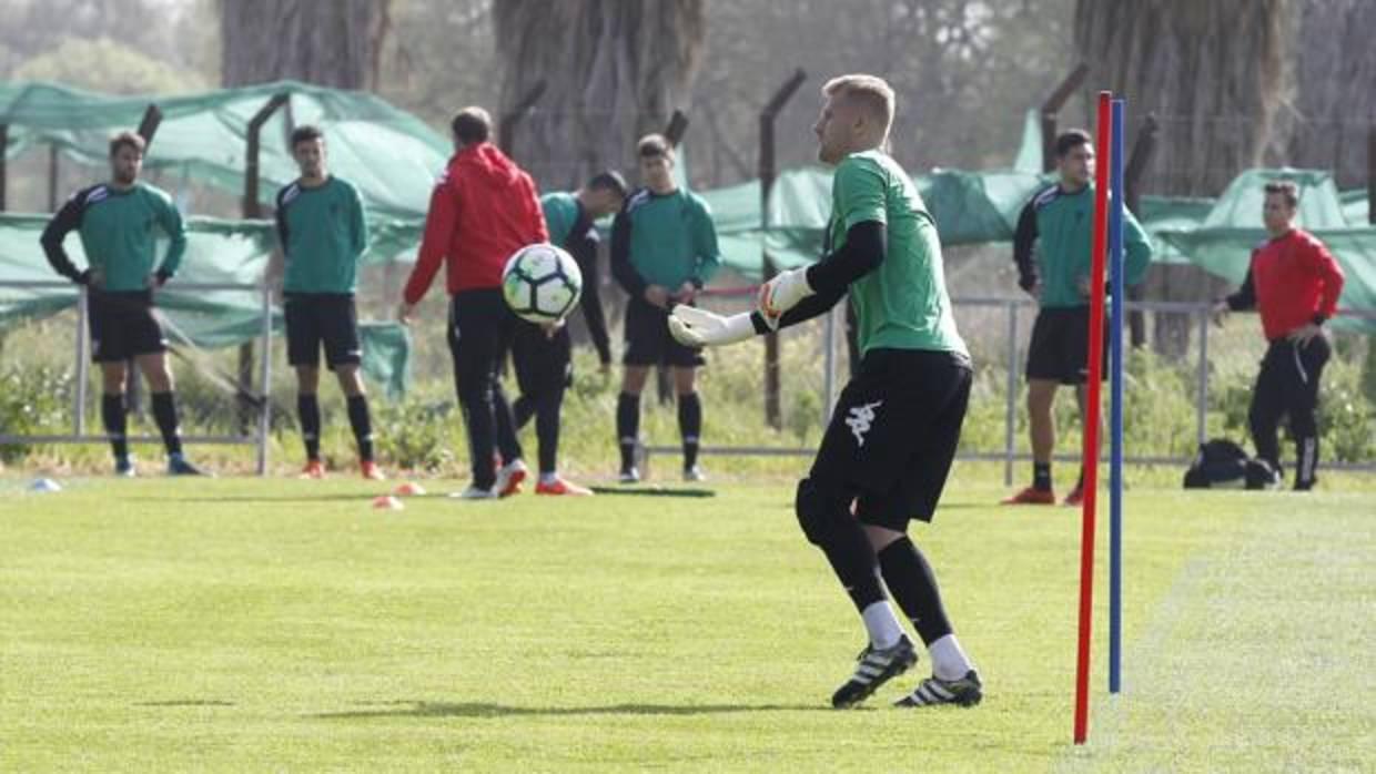 Kieszek, en un entrenamiento