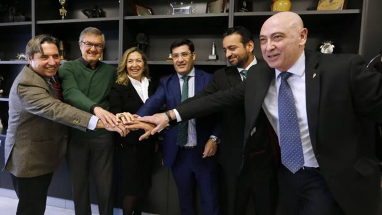 El Consejo de Administración del Córdoba CF en las oficinas de El Arcángel