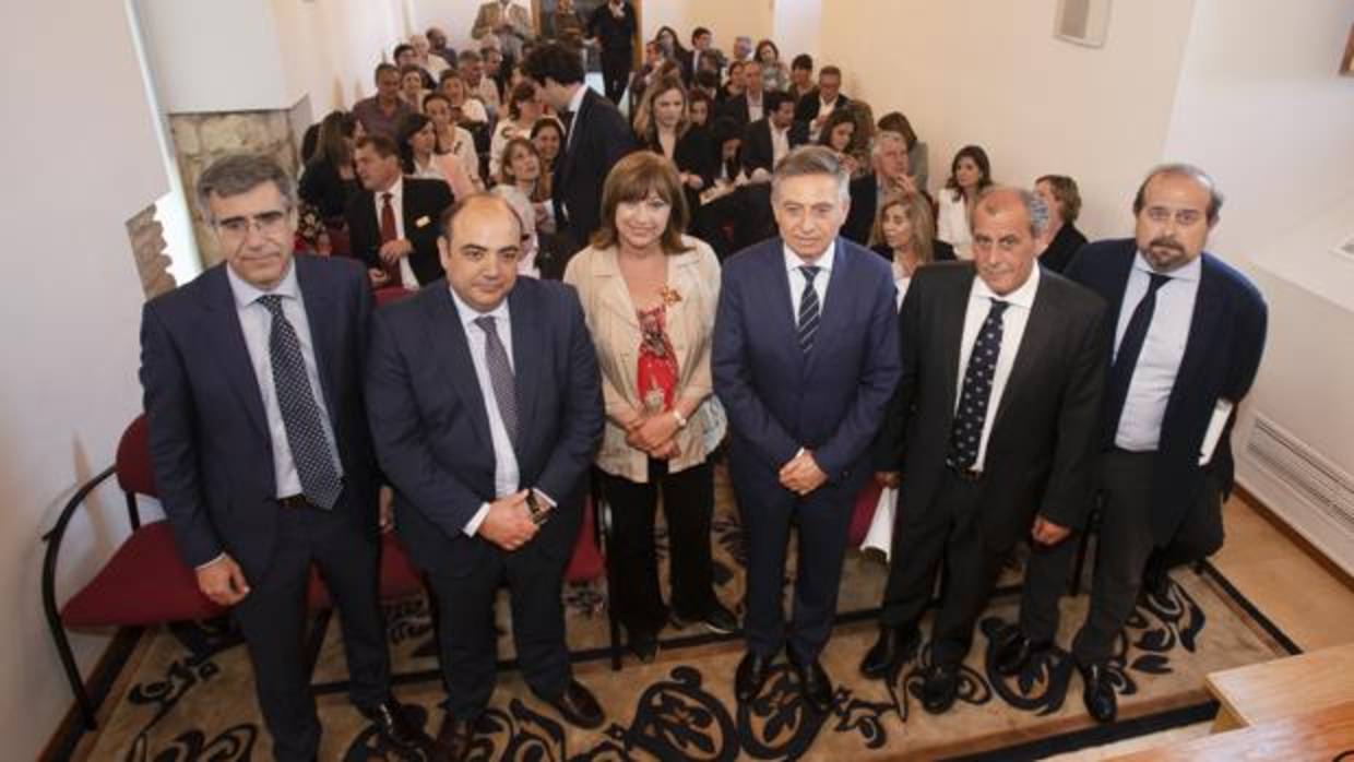 Abogados y jueces ayer en la Biblioteca Viva de Al-andalus en Córdoba