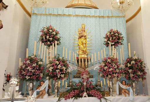 Virgen de Linares, en su santuario