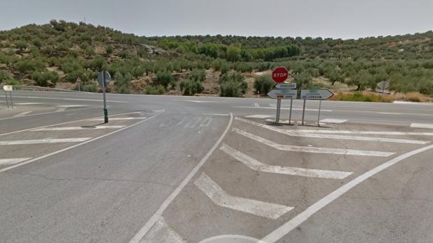 Imagen de la carretera en la que se ha producido en accidente