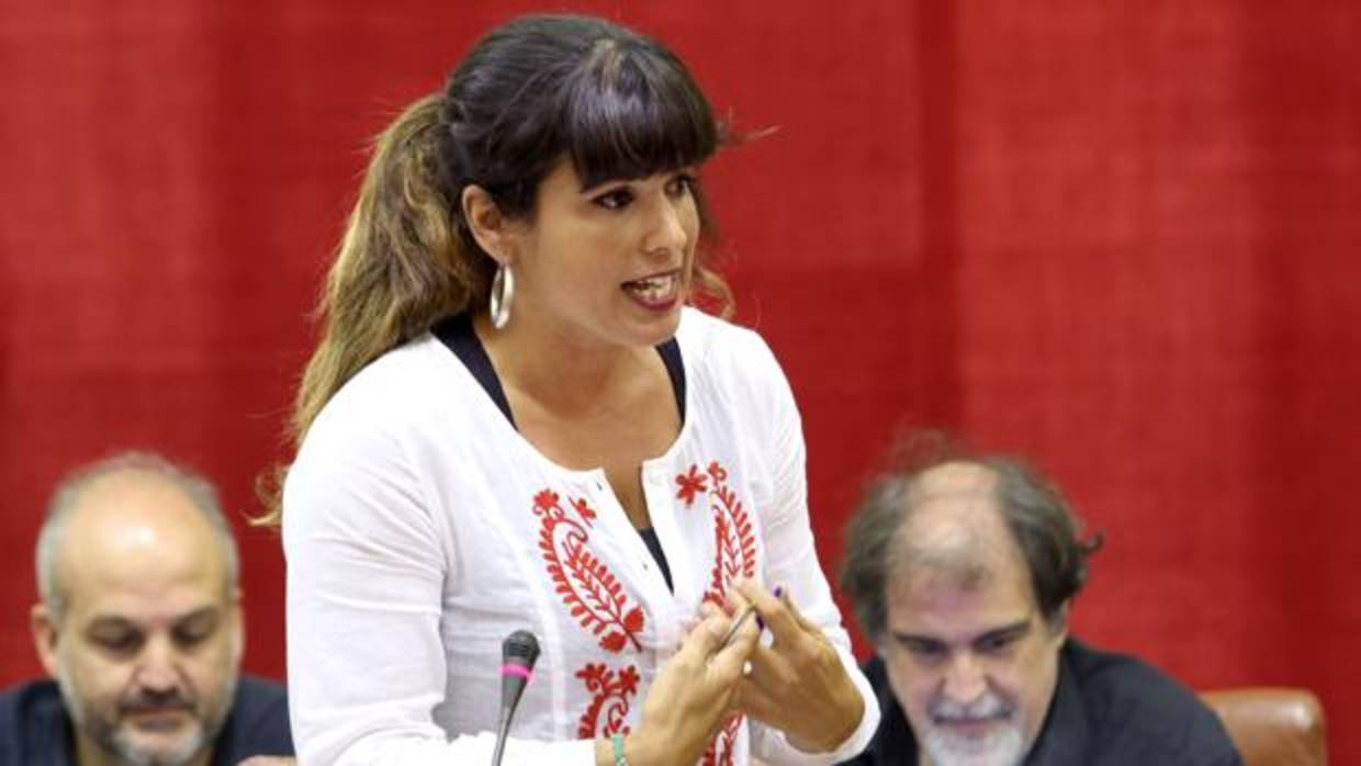 Teresa Rodríguez, hoy en el Parlamento andaluz