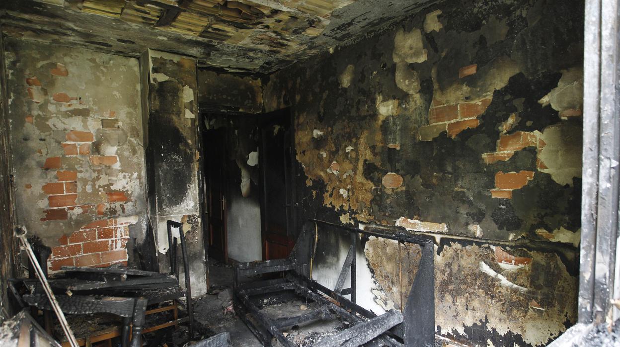 Imagen de archivo de un incendio en una vivienda