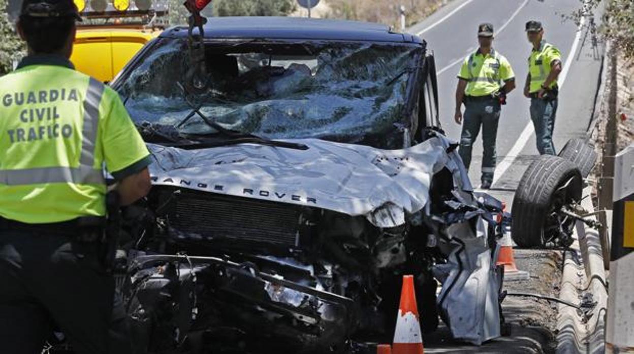 Imagen de archivo de un accdiente por las carreteras andaluzas