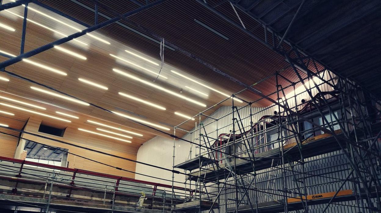 Pruebas de iluminación del plenario del Palacio de Congresos de Córdoba