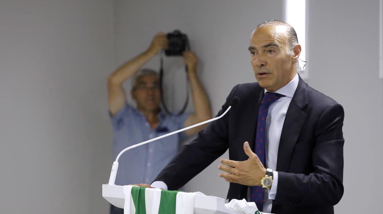 El director general deportivo del Córdoba CF, Luis Oliver