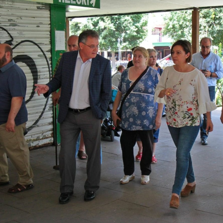 La regidora, este viernes durante una visita al Parque Figueroa