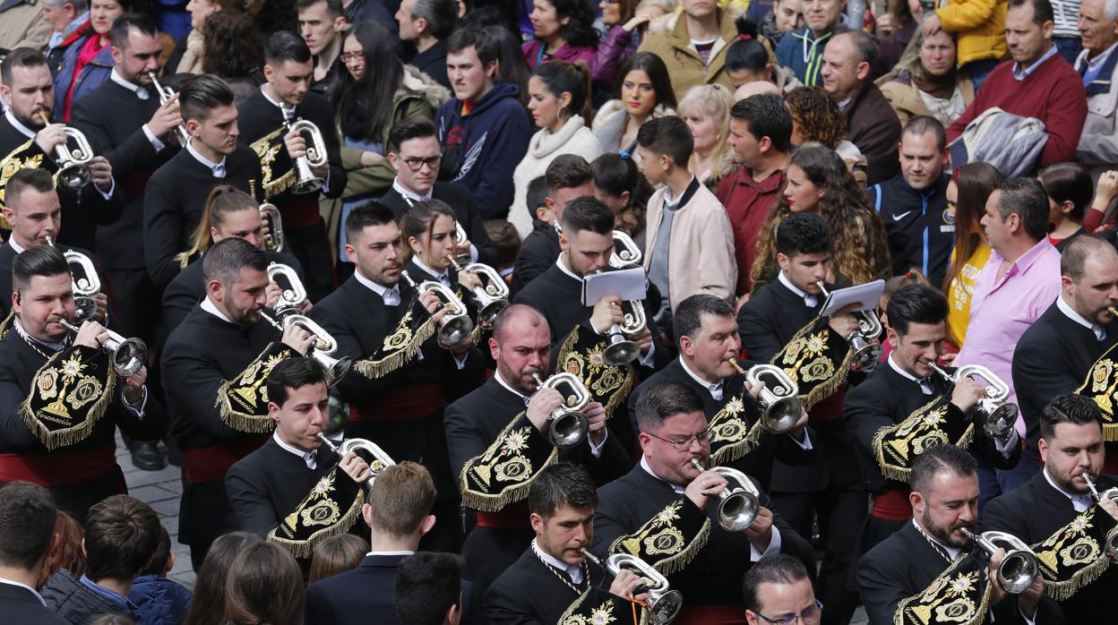 Banda de la Coronación de Espinas, el pasado Domingo de Ramos
