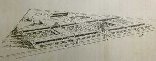 Planos del barrio que manejaron los arquitectos Olivares, De-La Hoz y Chastang