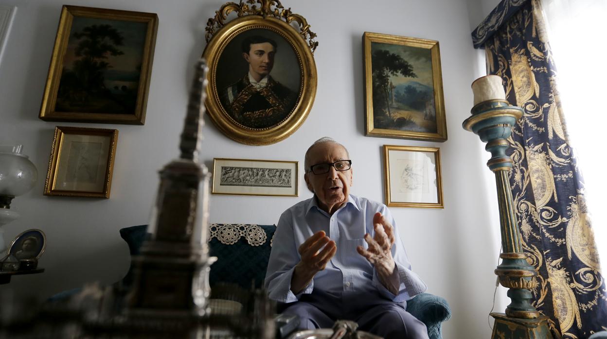 Pablo García Baena en una entrevista para ABC