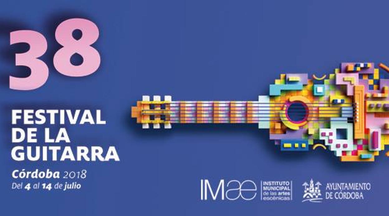 Cartel del Festival de la Guitarra de Córdoba 2018