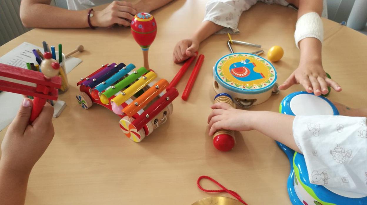 Foto de una de las sesiones de «Música para ángeles»