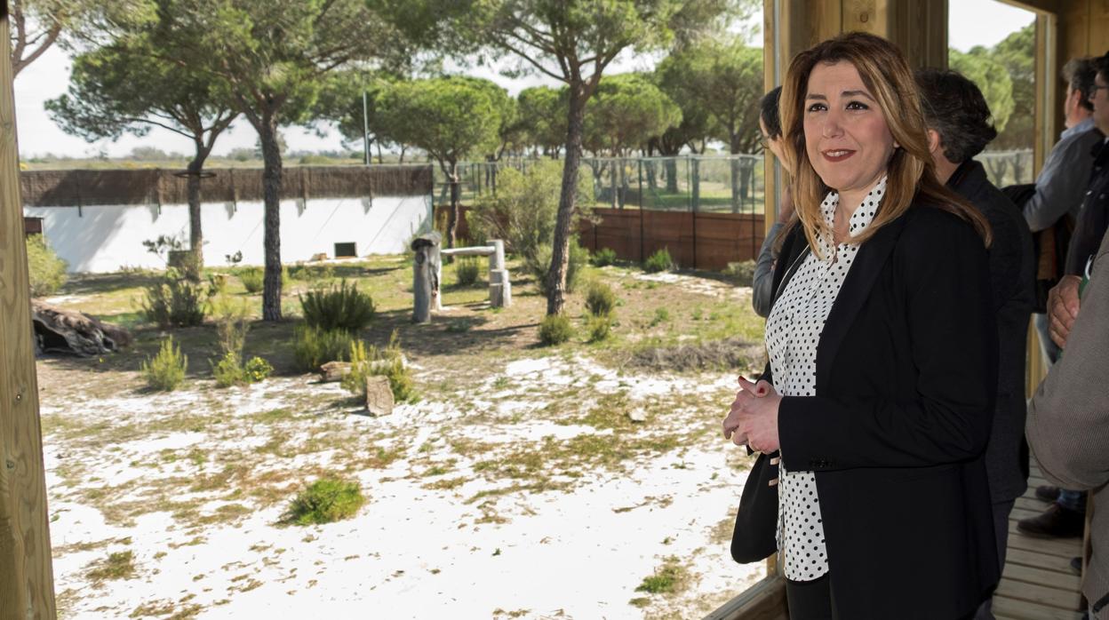 Susana Díaz durante la inauguración el pasado 2 de abril