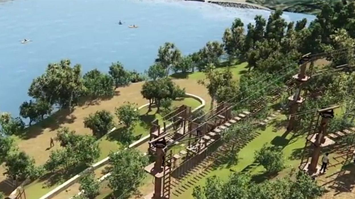 Prototipo de cómo será el parque de multiaventura