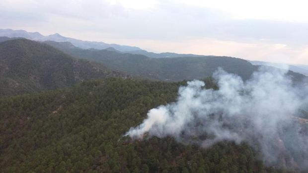 Controlado el incendio forestal de Hornos, en la sierra de Segura