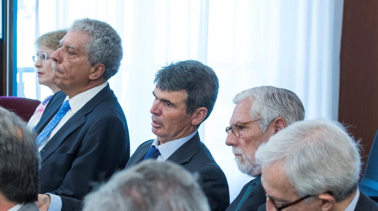 Cinco de los nueve peritos de la Intervención y expertos propuestos por las defensas en la sala del juicio