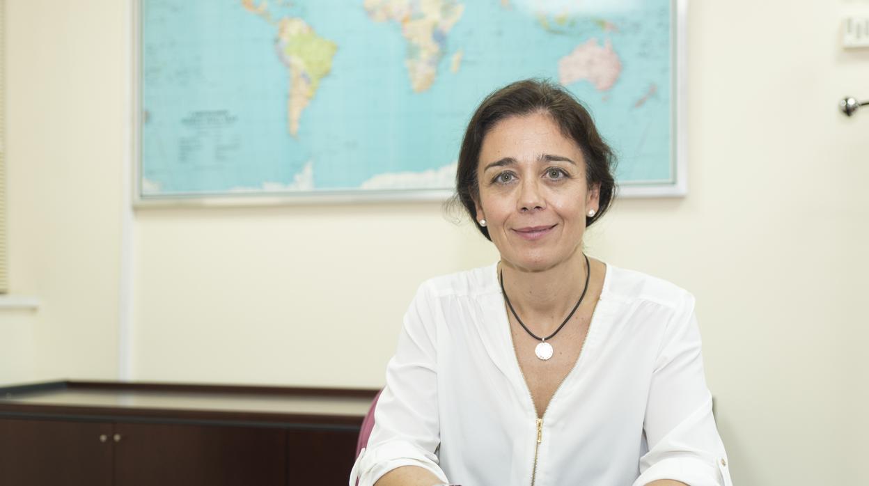 María del Mar Delgado en su despacho de la Escuela Superior de Ingenieros Agrónomos de Córdoba