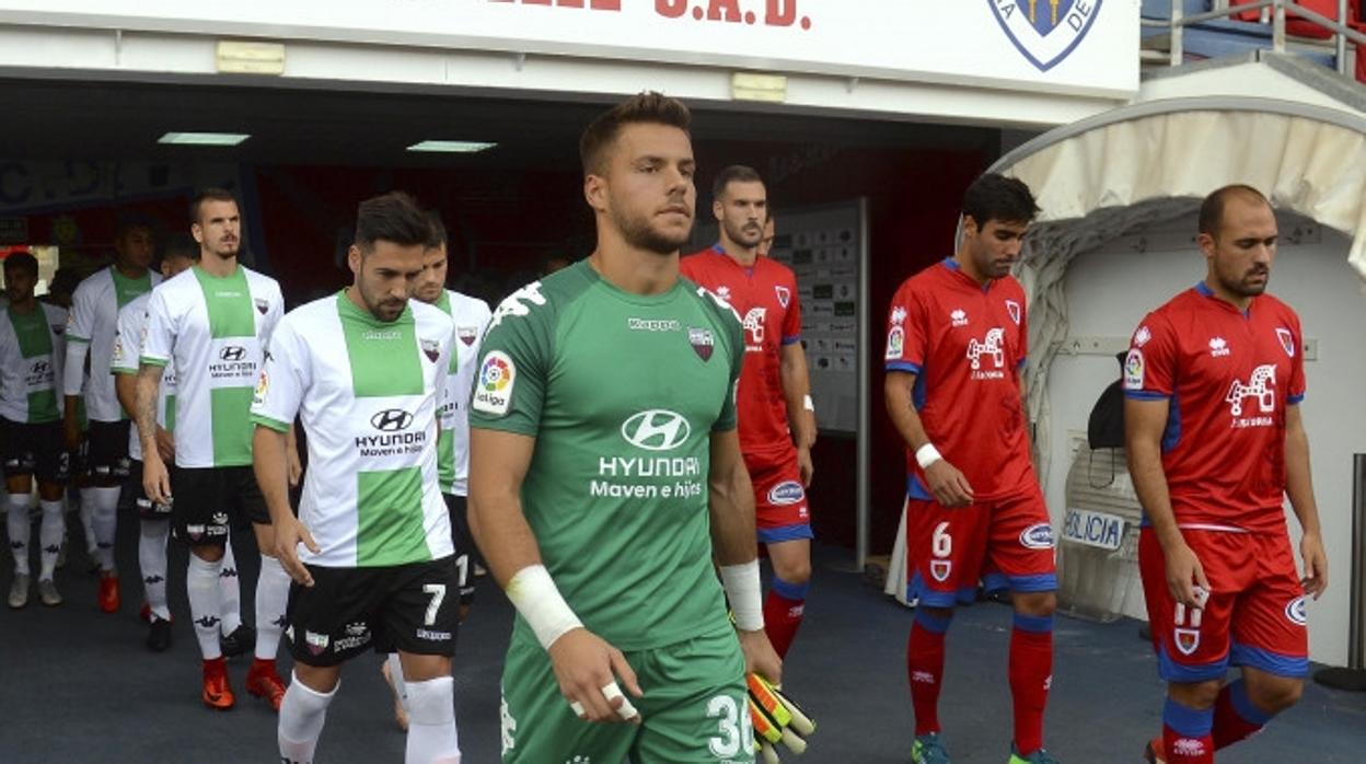Álvaro Fernández, portero del Extremadura UD, entre los protagonistas de la jornada