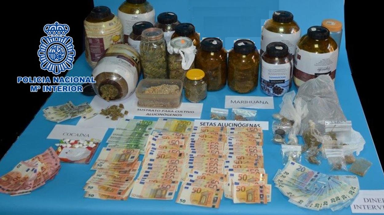 Droga incautada por la Guardia Civil en la operación de Monturque