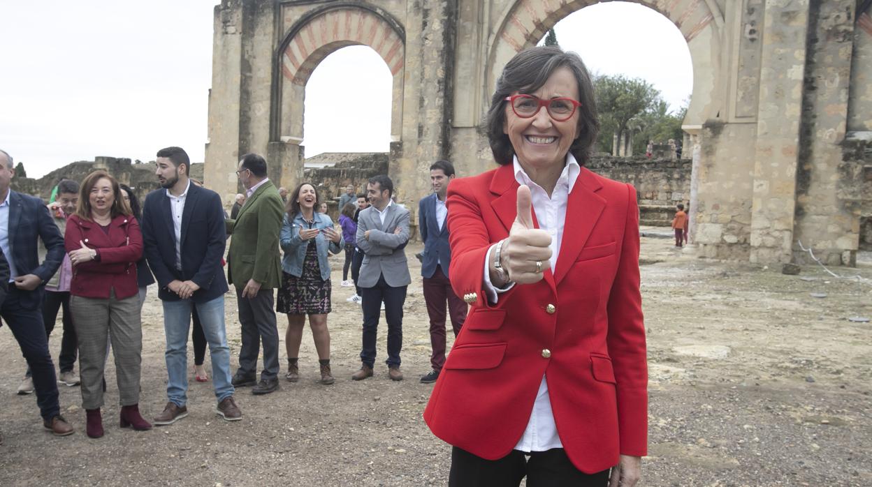 Rosa Aguilar, durante la presentación de la lista socialista al 2-D