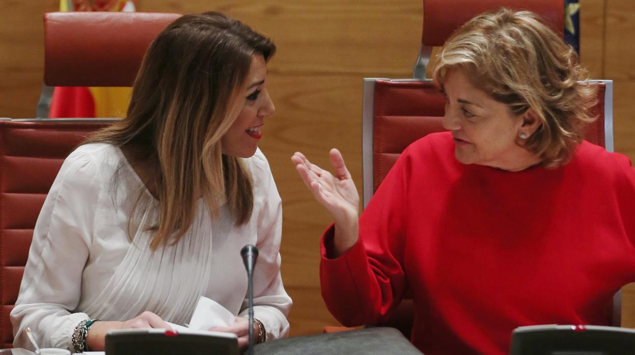 Susana Díaz ante la comisión de investigación del Senado