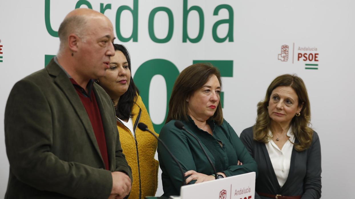 Cargos del PSOE en su comparecencia de este domingo