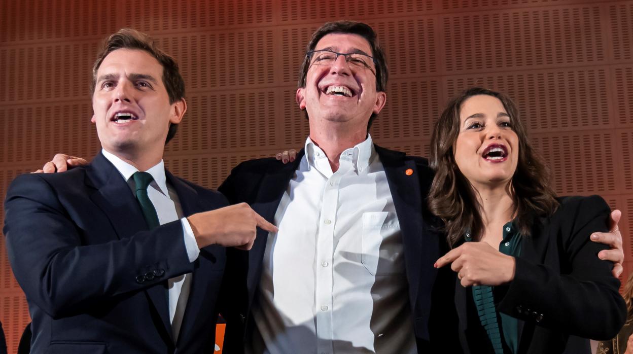 Albert Rivera, Juan Marín e Inés Arrimadas